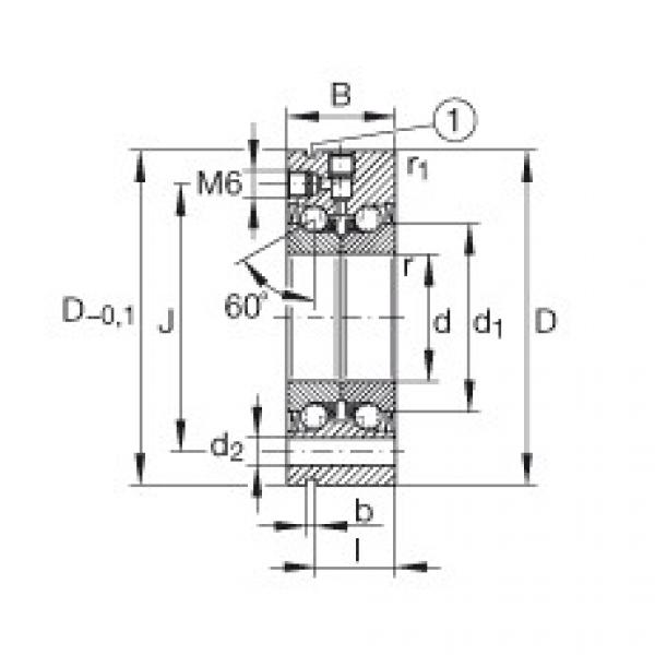 FAG Axial angular contact ball bearings - ZKLF40100-2Z-XL #1 image