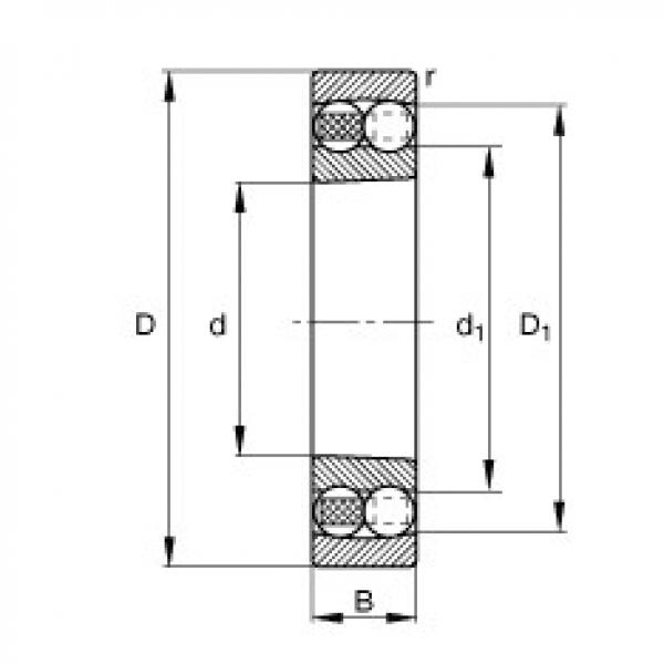 FAG Self-aligning ball bearings - 1209-K-TVH-C3 #1 image