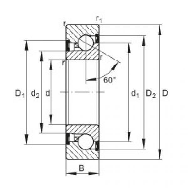 FAG Axial angular contact ball bearings - BSB2562-2Z-SU #1 image