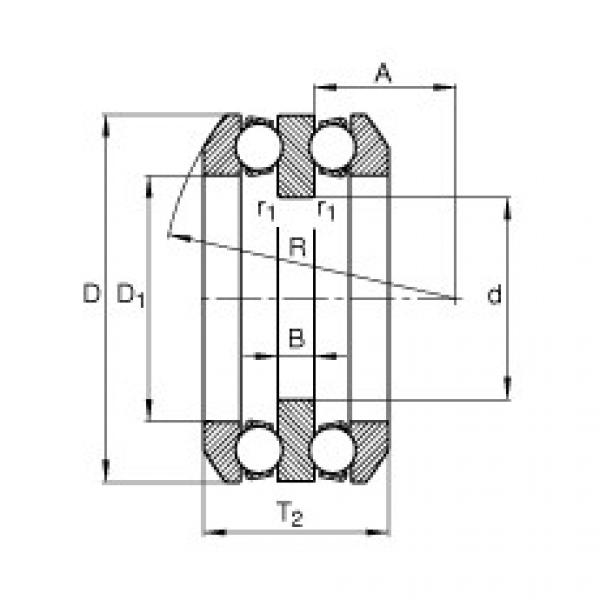 FAG Axial deep groove ball bearings - 54218 + U218 #2 image