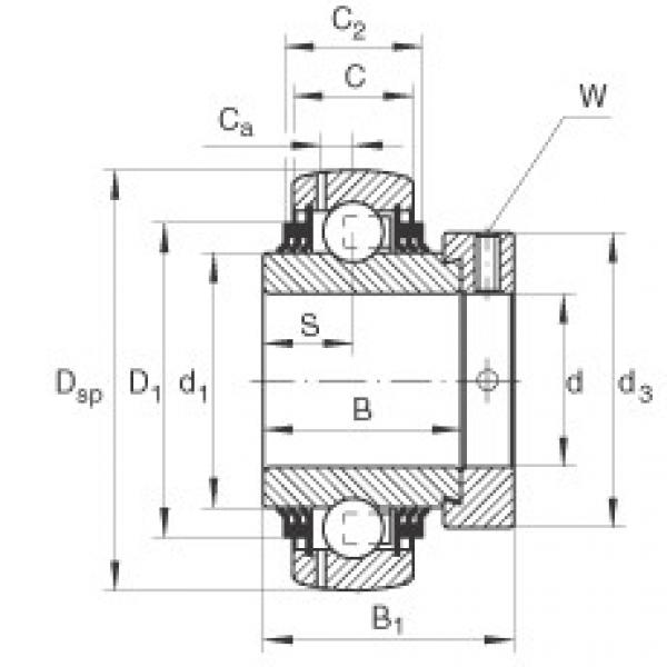 FAG Radial insert ball bearings - GE55-XL-KTT-B #1 image