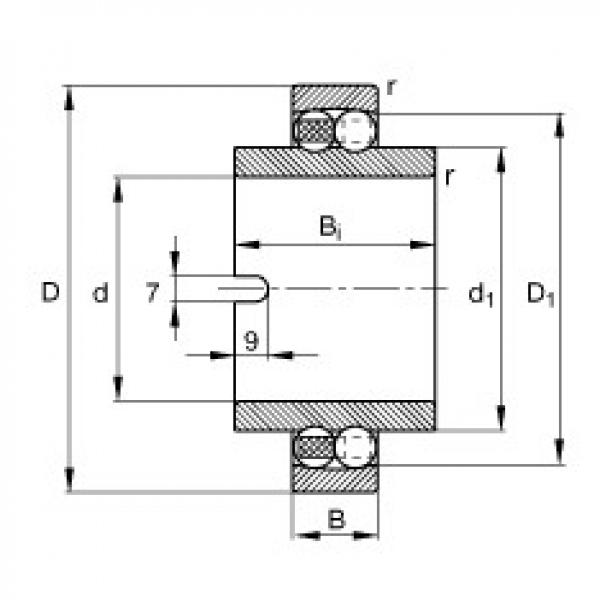 FAG Self-aligning ball bearings - 11212-TVH #1 image