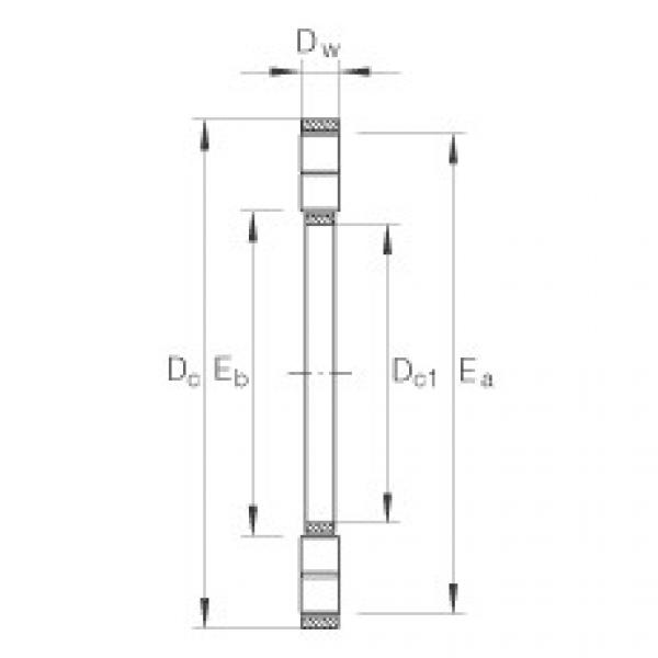 FAG Axial cylindrical roller and cage assembly - K89464-M #1 image