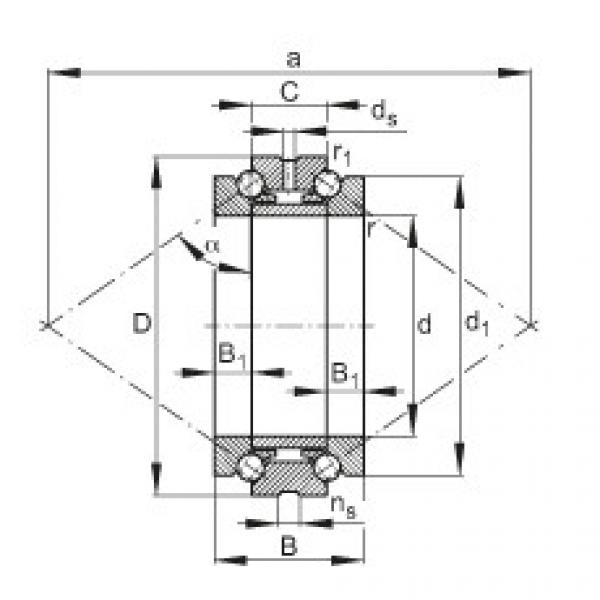 FAG Axial angular contact ball bearings - 234428-M-SP #1 image