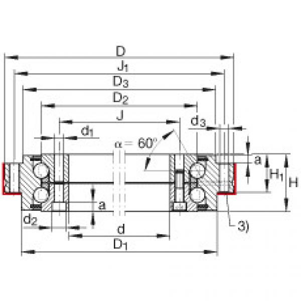 FAG Axial angular contact ball bearings - ZKLDF180 #1 image