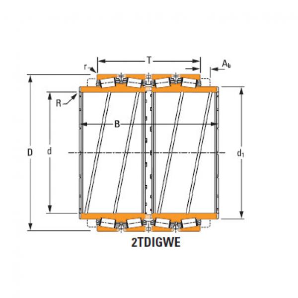 Jm171649dgw Jm171610 Four-row tapered roller Bearings #1 image