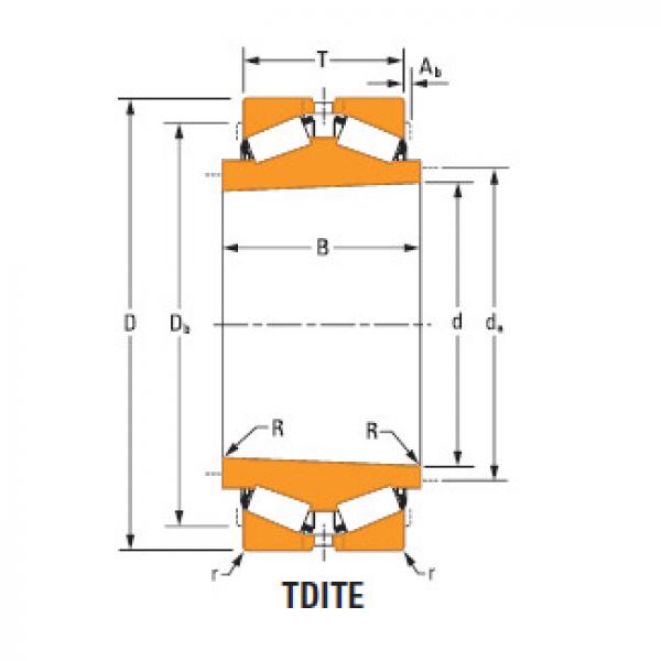 BR Hm237549Td Hm237510 Double-row tapered roller Bearings #2 image