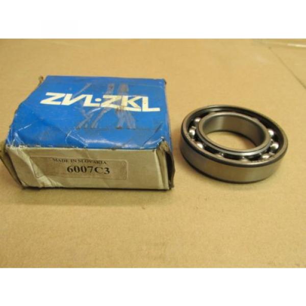 ZKL ZVL 6007 C3 BALL BEARING NO SHIELDS 6007C3 DEEP GROOVE 35x62x14 mm #1 image