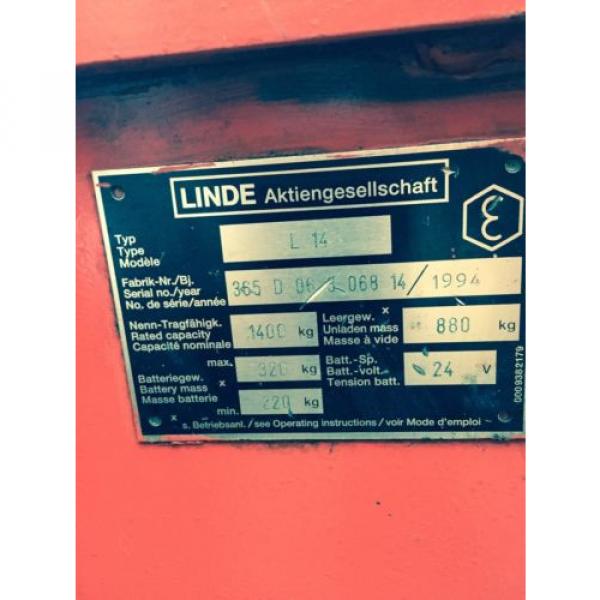 Electric Hydraulic Pump &amp; Reservoir from 1994 Linde L14 Fork Lift. Breaking. #2 image