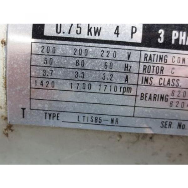 NACHI HYDRAULIC OIL PUMP MOTOR LTIS85-NR UPV-0A-8N1-0.7A-4-20 PVS-0B-8N1-20 #4 image