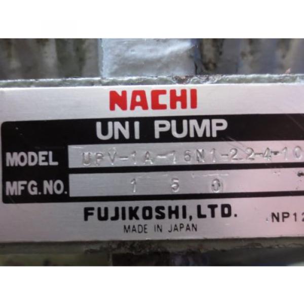 MEIDENSHA NACHI HYDRAULIC OIL PUMP MOTOR LTF70-NR PVS-1B-16N1-10 UPV-1A-16N1-2. #5 image