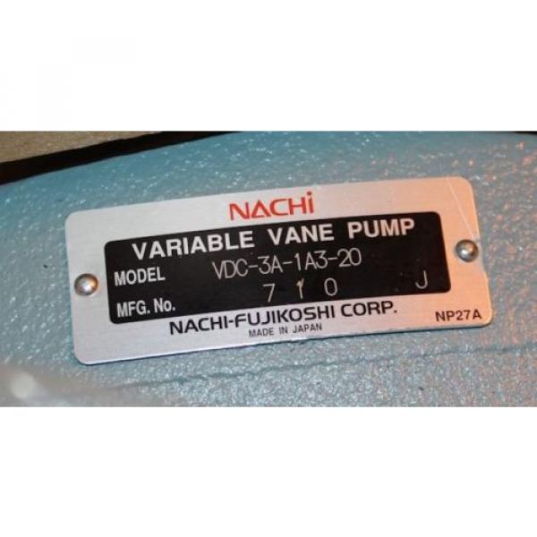 Nachi VDC-3A-1A3-20 Variable Vane Pump Hydraulic #5 image