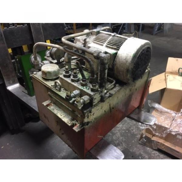Nachi 2 HP 1.5kW Complete Hyd. Unit VDR-1B-1A2-21 UVD-1A-A2-1.5-4-1849A Used #2 image