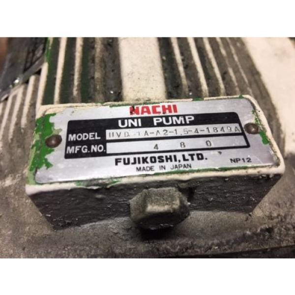 Nachi 2 HP 1.5kW Complete Hyd. Unit VDR-1B-1A2-21 UVD-1A-A2-1.5-4-1849A Used #4 image