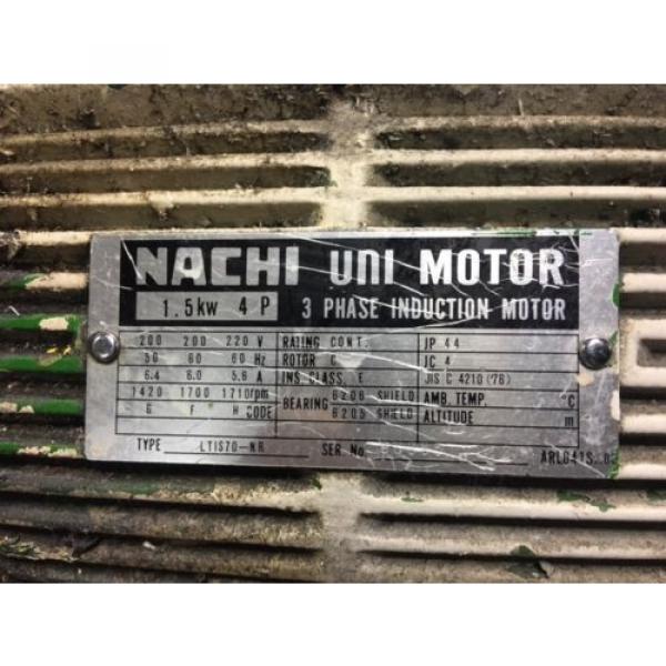 Nachi 2 HP 1.5kW Complete Hyd. Unit VDR-1B-1A2-21 UVD-1A-A2-1.5-4-1849A Used #5 image