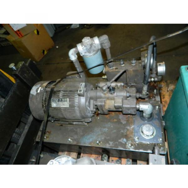 Nachi 3 HP 2.2 kW Hyd. Unit w/ Tank Nachi Uni Pump UPV-1B-22N1-2.2-4-Z-11 #4 image