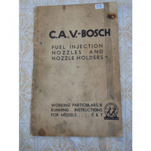 @CAV-Bosch Fuel Injection Nozzles &amp; Nozzle Holders S &amp; T Instruction BooK@ #1 image