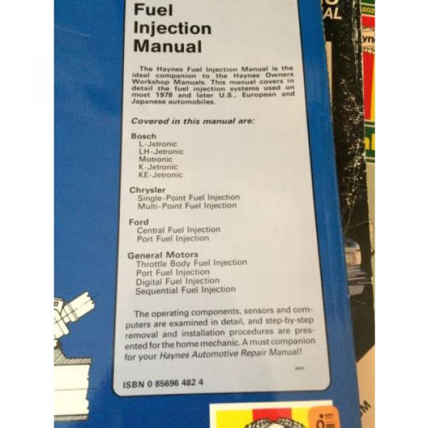 Haynes 482 Fuel Injection Manual Bosch Chrysler GM Ford Auto Repair Book #2 image