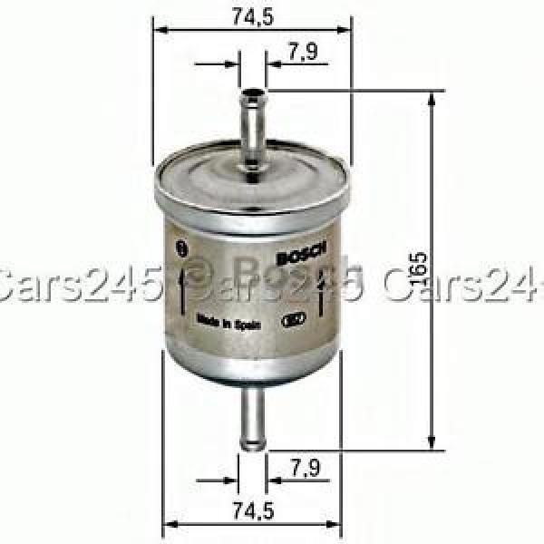 BOSCH Fuel Filter Petrol Injection Fits FORD Mondeo Mk III B5Y BWY 1.8-3.0L 00- #1 image