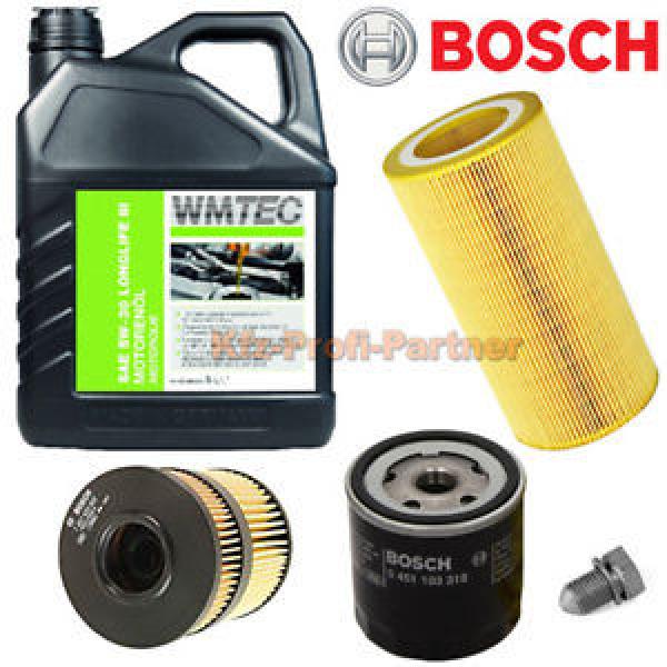 Bosch Ölfilter + 6Liter SAE 5W-30 Longlife 3 Öl Mercedes W204 C200 CDI #1 image