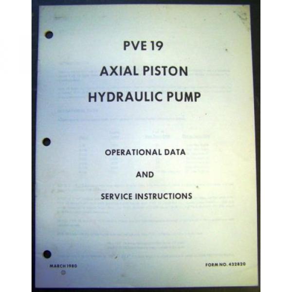 white Field Boss Tractors PVE19 Axial Piston Hydraulic Pump Service Instructions #1 image