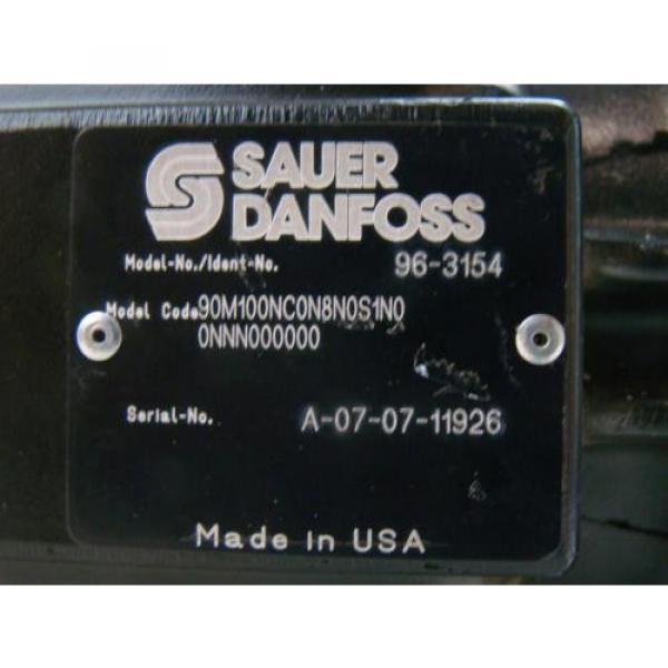 Sauer Danfoss Axial Piston Hydraulic Motor 90M100NC0N8N0S1N0 0NNN000000 96-3154 #2 image