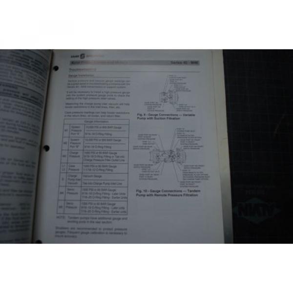 SAUER SUNDSTRAND Series 40 AXIAL PISTON PUMP MOTOR Service Manual repair owner #3 image