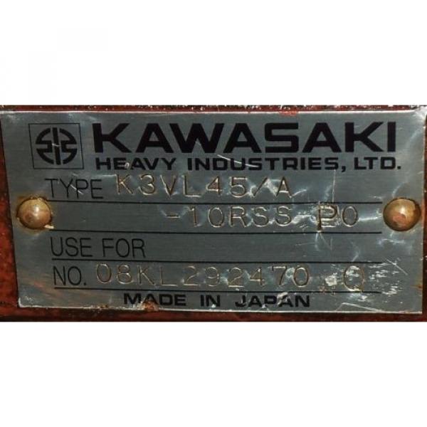 KAWASAKI K3VL45/A-10RSS-P0 SWASH-PLATE AXIAL PISTON PUMP #4 image