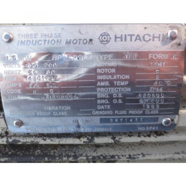 HITACHI HYDRAULIC MOTOR TFO NACHI PUMP UPV-1A-16N0-1.5H-4-2477A #2 image