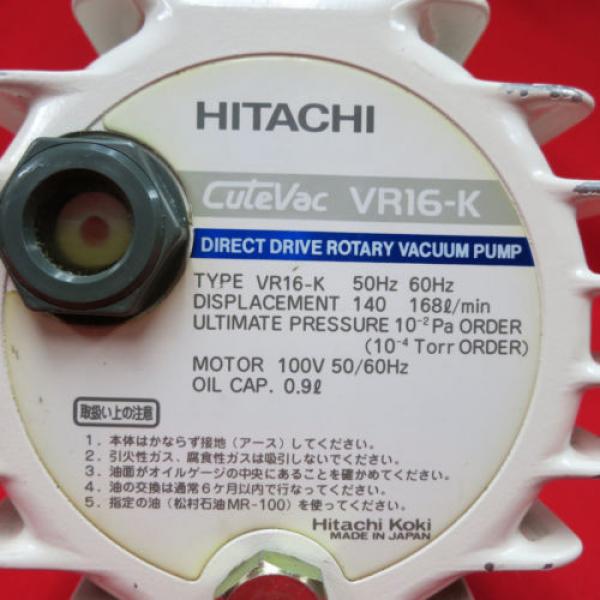 Hitachi VR16 K Direct Drive Rotary Vacuum Pump Parts/Repair #3 image