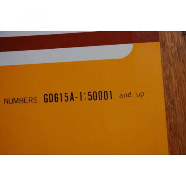 KOMATSU GD615A-1 Motor Grader Parts Manual book catalog spare 1988 BLADE LIST OE #2 image