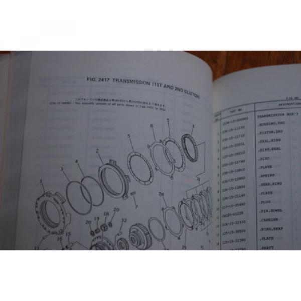 KOMATSU GD615A-1 Motor Grader Parts Manual book catalog spare 1988 BLADE LIST OE #4 image