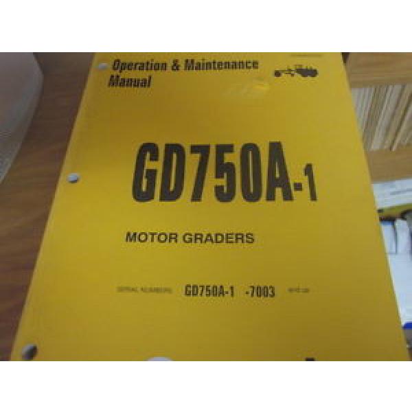 Komatsu GD750A-1 Motor Grader Operators Manual 1999 #1 image