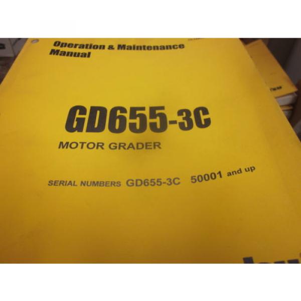 Komatsu GD655-3C Motor Grader Operation &amp; Maintenance Manual s/n 50001- #1 image