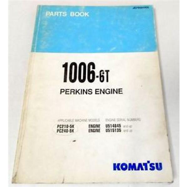 Ersatzteilliste Komatsu PC210-5K PC240-5K Parts Book Motor Perkins 1006-6T 1992 #1 image