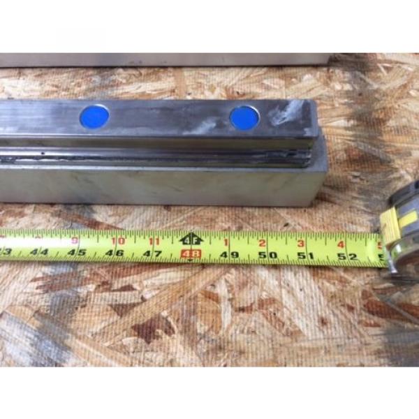 REXROTH 2 Rails Guide Linear bearing CNC Route model 7873 7210 13Q1 50&#034; #5 image