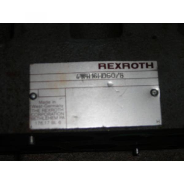 OLD STOCK REXROTH HYDRAULIC VALVE MODEL # 4WH16HD50/5 GERMANY 4-W-H 16HD50/5 #2 image