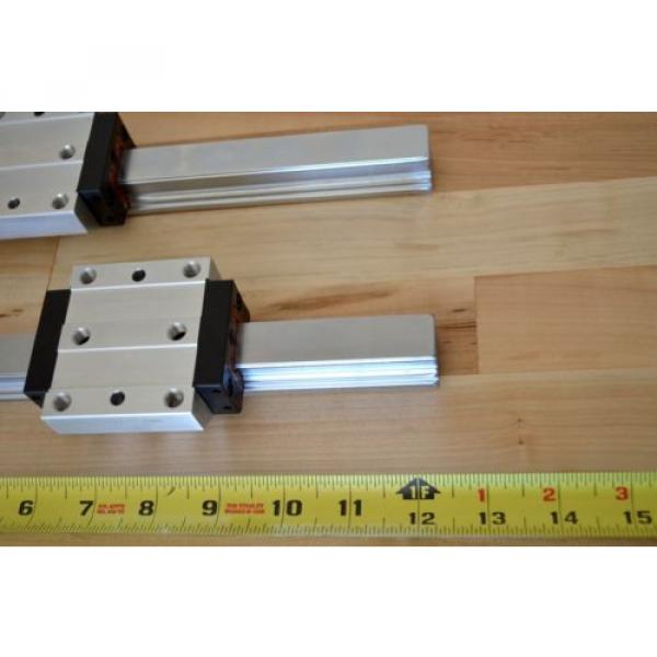x2 310mm Rexroth Size25 Linear LM Rails &amp; Bearing Runner Blocks - THK CNC DIY #3 image
