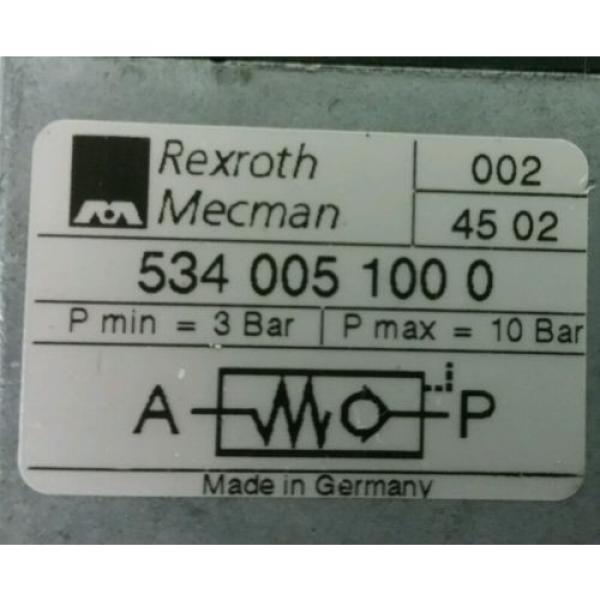 Rexroth Mecman Piloted Air Control Valve 534 005 100 0 #2 image