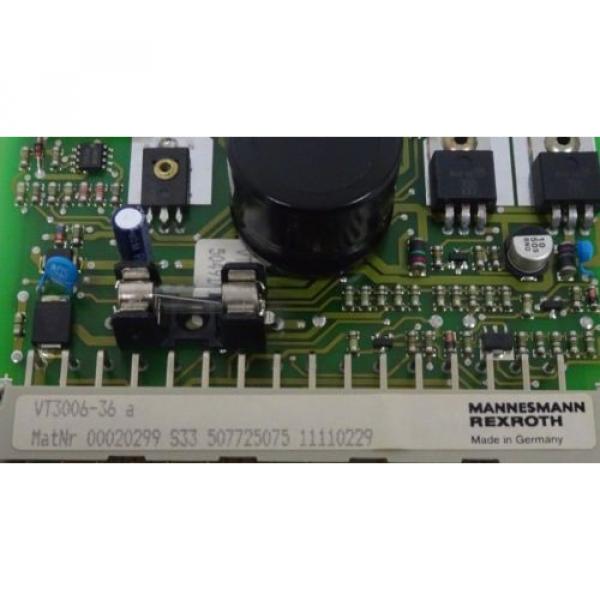 BOSCH REXROTH VT3006-36-A AMPLIFIER CARD VT300636A #4 image