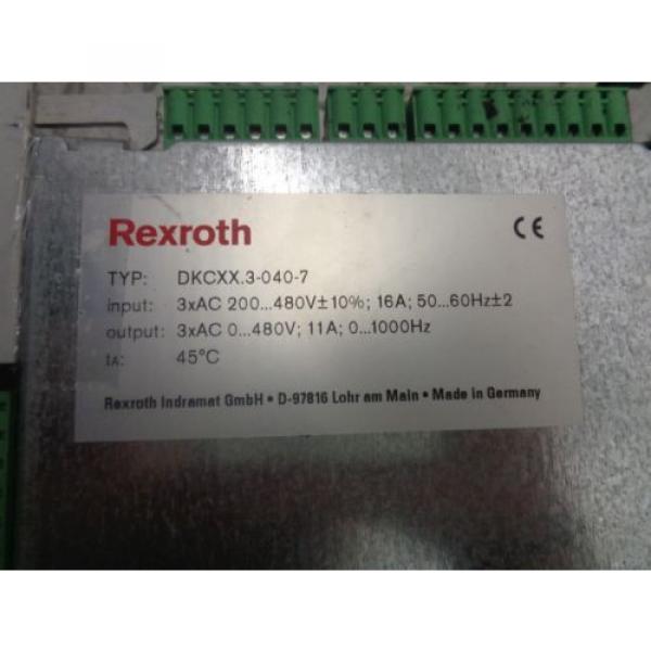REXROTH TYP: DKCXX.30-040-7 SERVO DRIVE FOR PARTS NOT WORKING #1 image