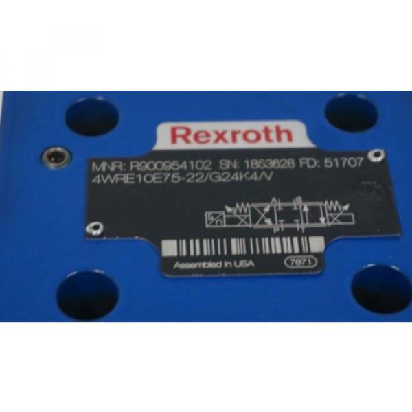 REXROTH 4WRE10E75-22/G24K4/V VALVE R900954102 #3 image