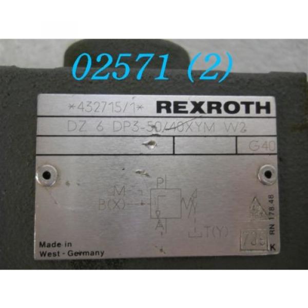 REXROTH DRUCKREDUZIERVENTIL DZ 6 DP3-50/40XYM W2 #2 image